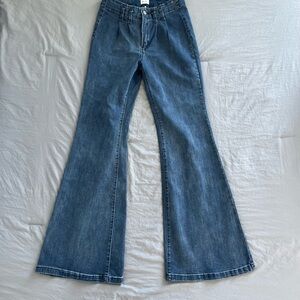 Special A Women's Blue Denim Boot Flare Cut Jeans western rodeo festival casual